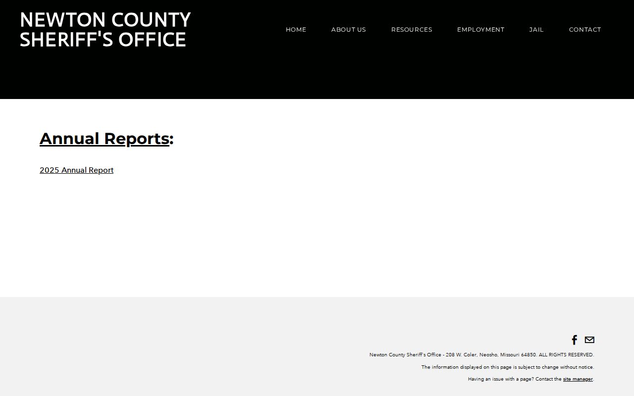 Newton County Central Dispatch records request and fee notice